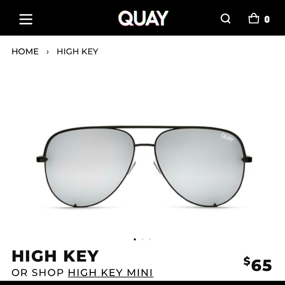 Quay HIGH KEY X Desi original mirrored NOT MINI